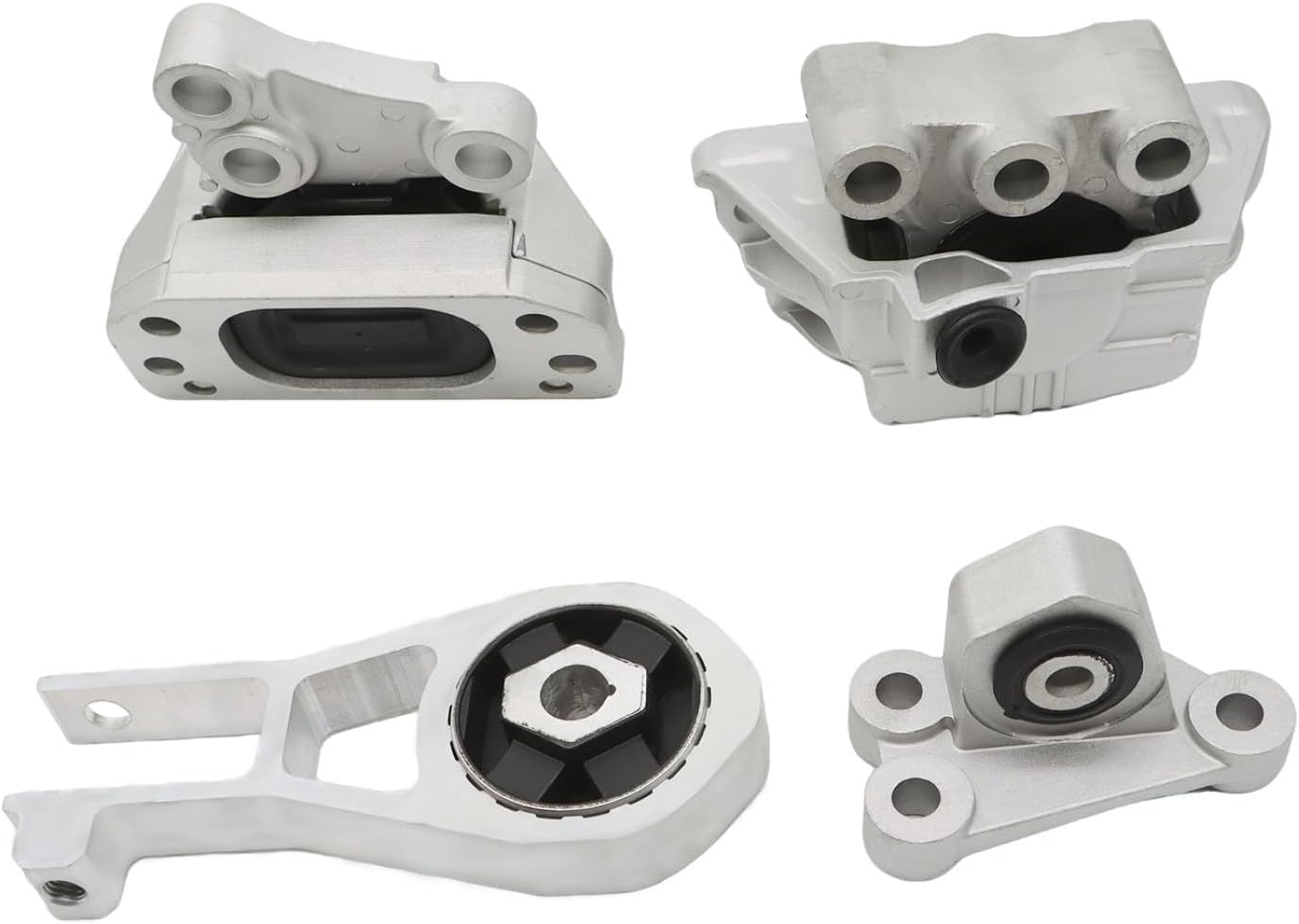 68363756AA 4PCS Motor & Trans Mount Kit Compatible with Renegade 2015-2018 2.4L L4 Engine Mounts Set Replace 68363755AA 68258599AA 68258599AA