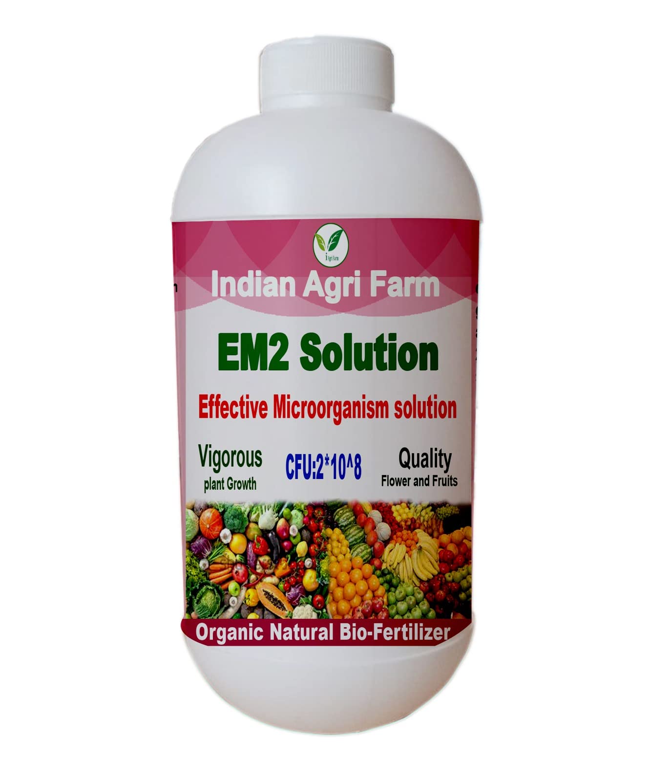 Iagrifarm EM2 Solution Liquid manuare 500 ML - with Measuring Cup 50 Ml - for Effective Microorganism solution to improves soil fertility/promote growth/fruit development/quick composting