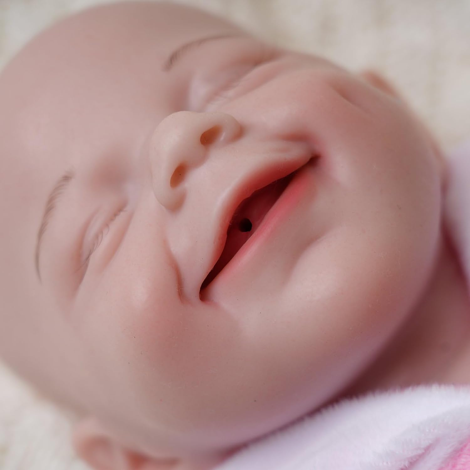 18 inch Full Silicone Baby Doll Girl with Drink and Wet Function - Realistic Reborn Baby Dolls for Christmas and Birthday Gifts