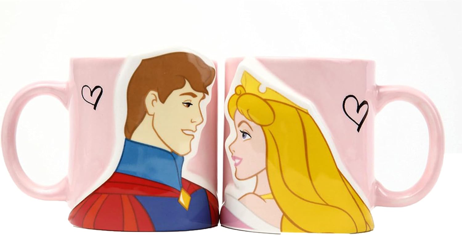 Amazon Co Jp ショッププレス 名入れok ペア マグカップ 眠れる森の美女 ディズニー プリンセス 無料メッセージカード付 ディズニーシリーズ ペアギフト 父の日 ホーム キッチン