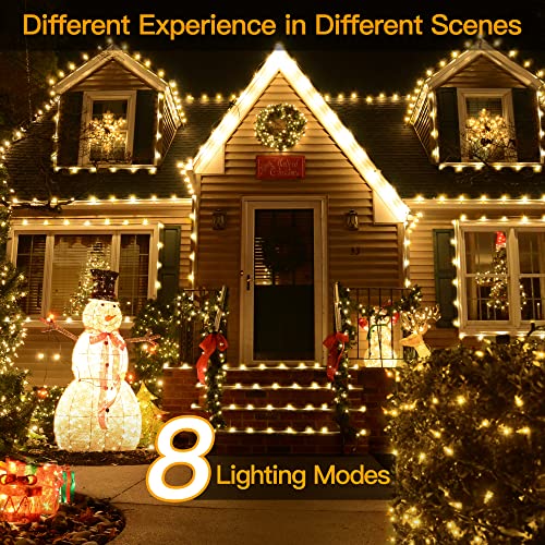 Ollny Solar Christmas Lights, Solar String Lights Outdoor Waterproof Ip67 100Ft 300Led Longer Solar Outdoor String Lights 8 Light Modes And 3 Timers Solar Outdoor Lights For Garden House Patio Tree #TOP3