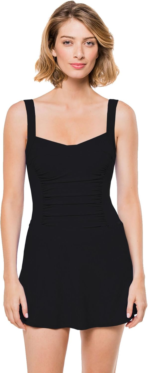 Karla Colletto Women's Basic Basics A-Line Skirt Swim Cover Up Black M