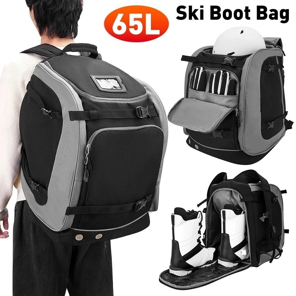 Borsa per scarponi da sci 65 litri, zaino sportivo esterno, tasca per casco Oxford, per riporre gli e indumenti, per escursionismo arrampicata
