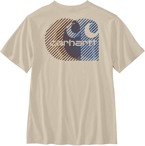 Carhartt Men's Relaxed Fit Lightweight Short-Sleeve C Graphic T-Shirt