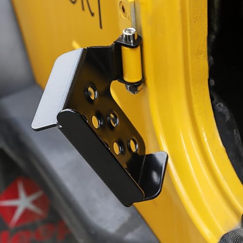 Miniatura 5 de Hoolcar Estriberas para puerta Bisagra de puerta Reposapiés Panel hecho de acero sólido para Jeep Wrangler TJ 1997-2006, 1 par