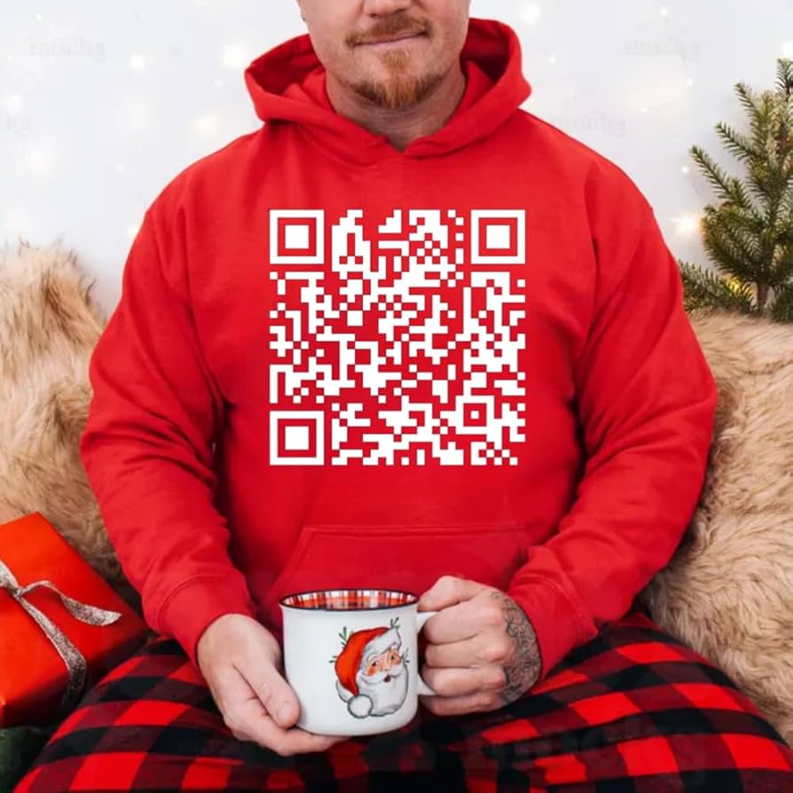 Amazon.com: Fuck You QR Code Sweatshirt, Back Print Fuck You