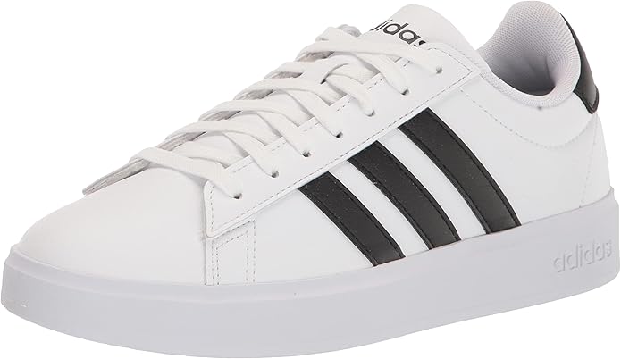 Amazon.com: adidas - Grand Court 2.0 para hombre, Blanco/Negro/Blanco : Ropa, Zapatos y Joyería