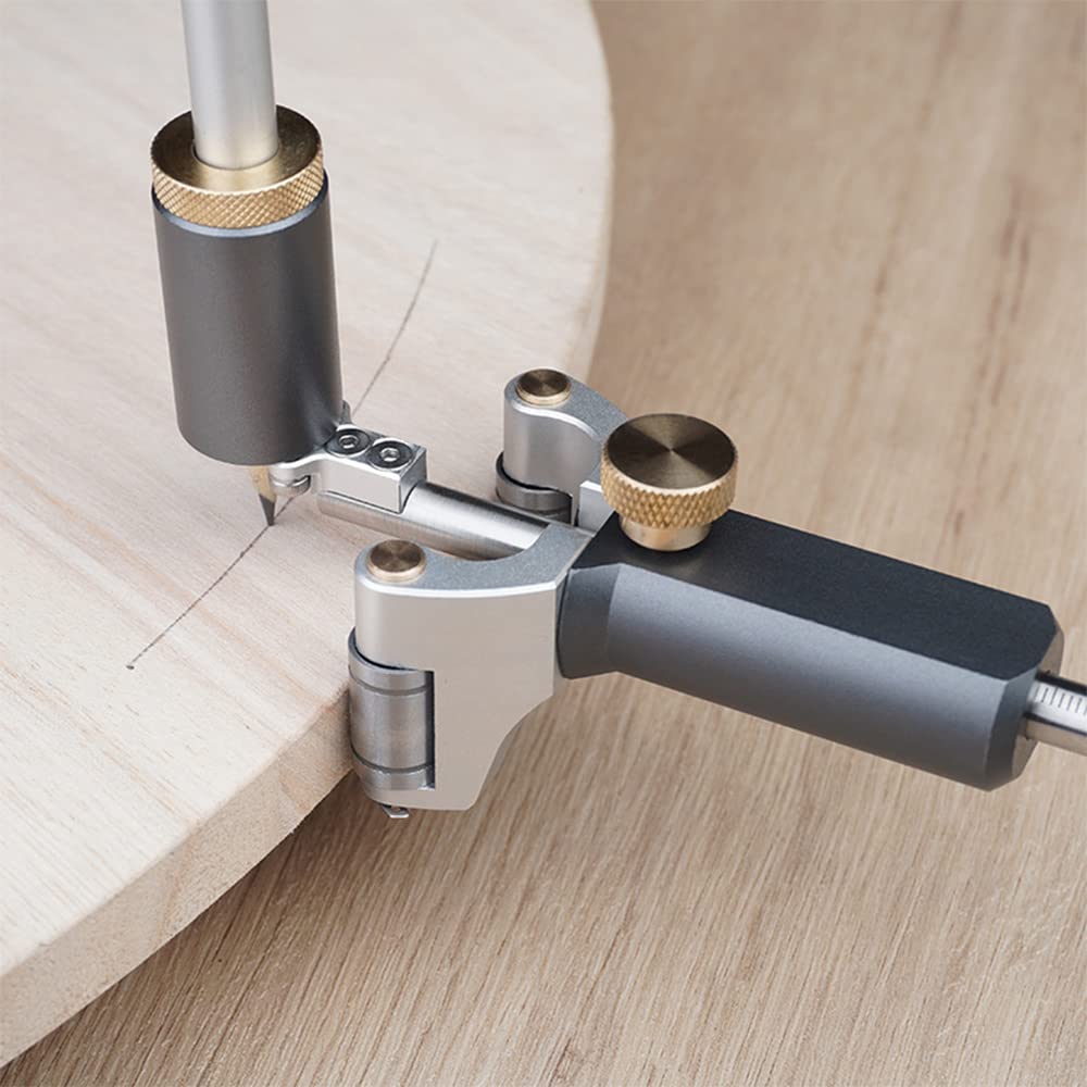 2 en 1 Herramienta de Madera Scribe Herramienta Marcado de Rueda de Carpintería Scribe Deslizante Marca raspador Ajustable de precisión Lineal propósito Scriber Herramienta de medición