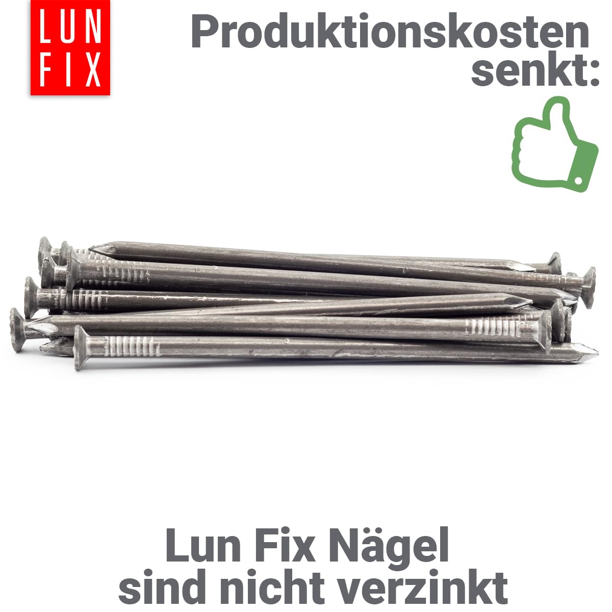 Drahtstifte 4,0 x 100 mm - 5kg (ca. 490 stk.) Holznägel für Bauarbeiten Unverzinkter Baunägel Stahlnägel 100mm lang blank Nägel Senkkopf