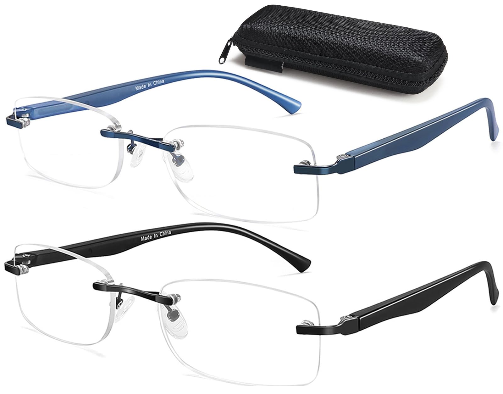 LITIMA Gafas De Lectura Hombre, Gafas De Lectura Con Bisagra De Muelle Gafas De Ayuda a La Visión