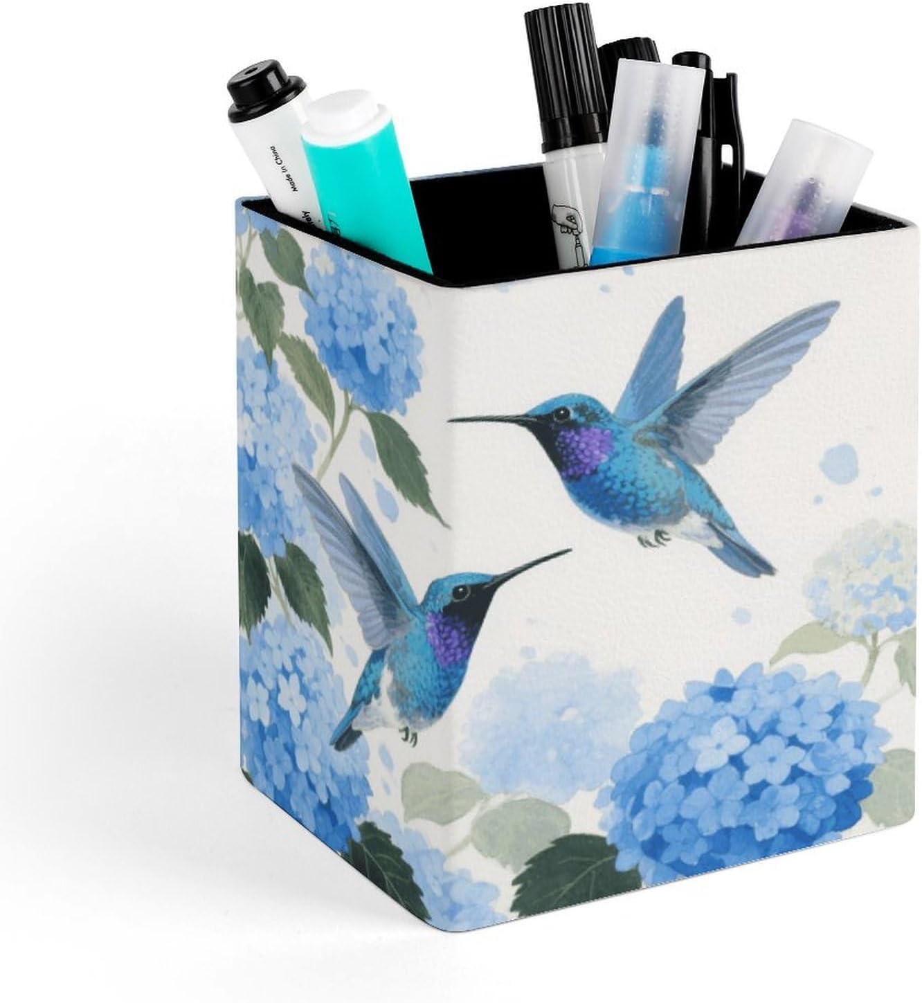 Blue Birds Pen Holder Office Supplies for Desk Storage