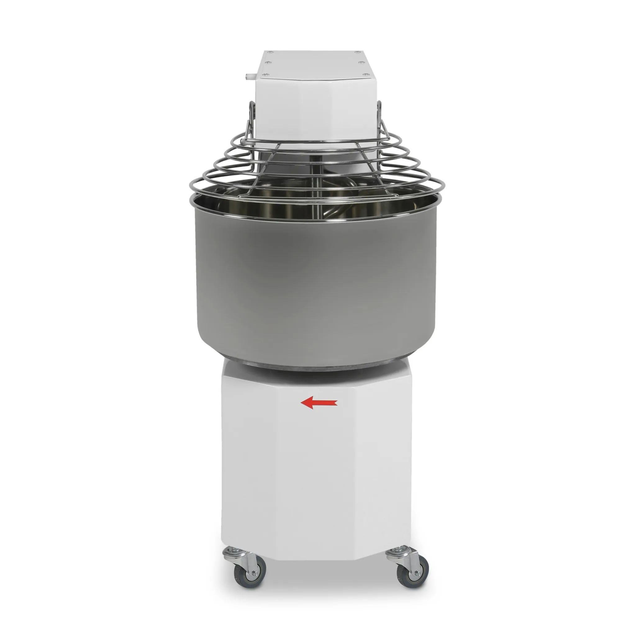 Pétrin spirale industriel 21 L, 85 tr/min de vitesse avec couvercle fixe pour hôtellerie
