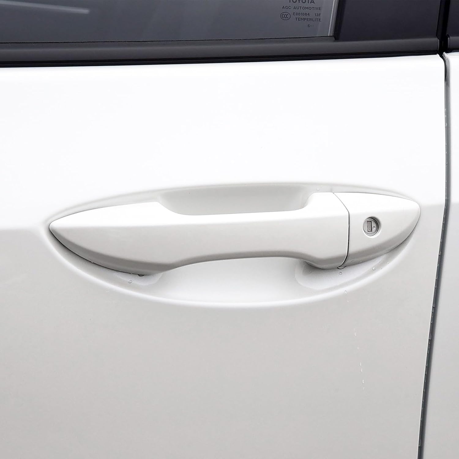 Exterior Door Handle Outside Left Right for Toyota Corolla 2014 2015 2016 2017 2018 (Driver's Side Front Left Door Handle, Super White)