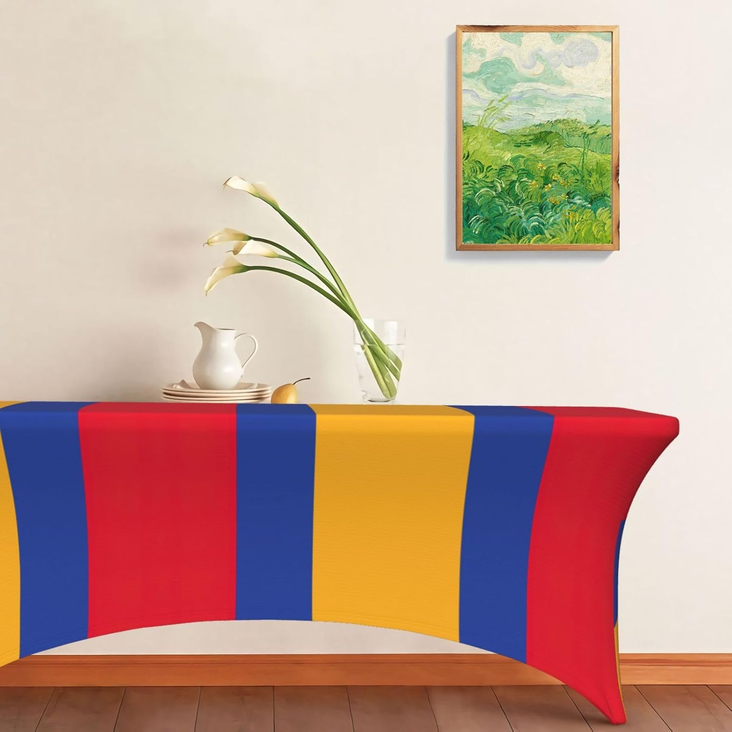Flag of Armenia Print Table Cover Rectangular Tablecloth for 6-Foot Tables for Wedding Banquets Outdoor