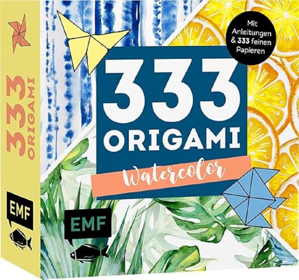 333 Origami - Watercolor: Mit Anleitungen und 333 feinen Papieren