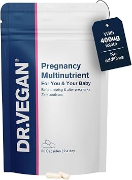 Pregnancy Multinutrient, Pregnancy Supplement for Women | Folate, B Vitamins, Zinc & Iron | 27 Active Ingredients | for Mother & Baby, Breastfeeding, Pre- & Post-Birth | 60 Capsules, 1 Month Supply