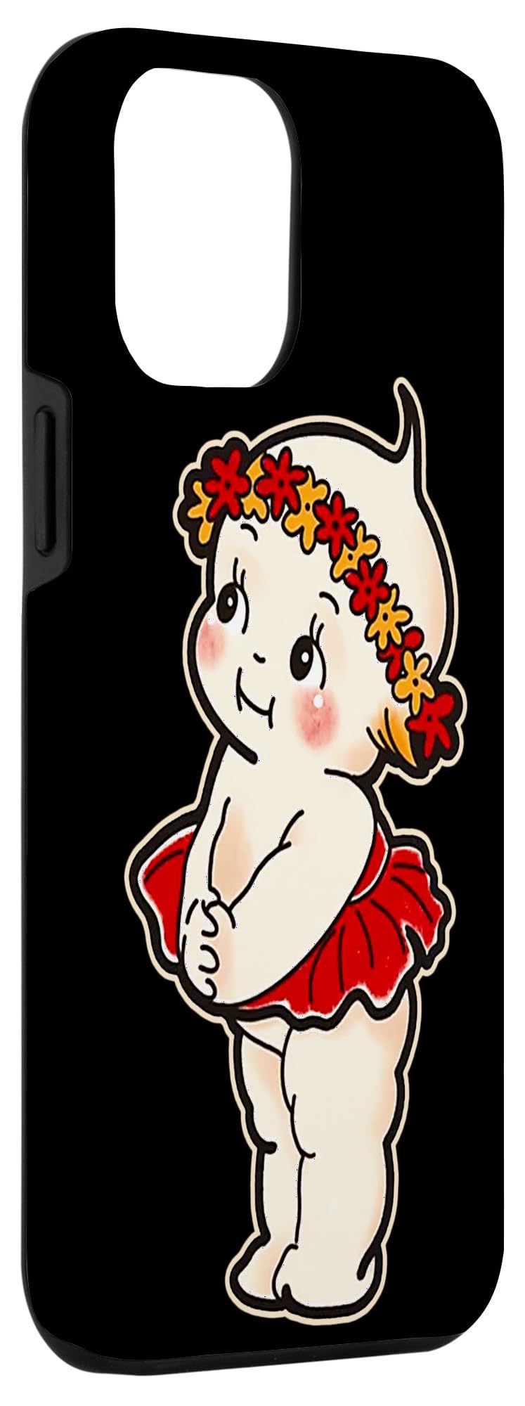 Kewpie Baby Flower Child Case for iPhone 15 Plus - Image 3