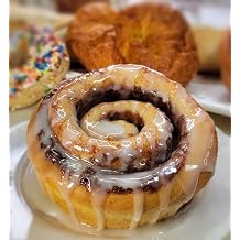 Cinnamom Bakery Individually Wrapped Jumbo 12oz Old-Fashioned Traditional Glaze Cinnamon Rolls Pack of 24