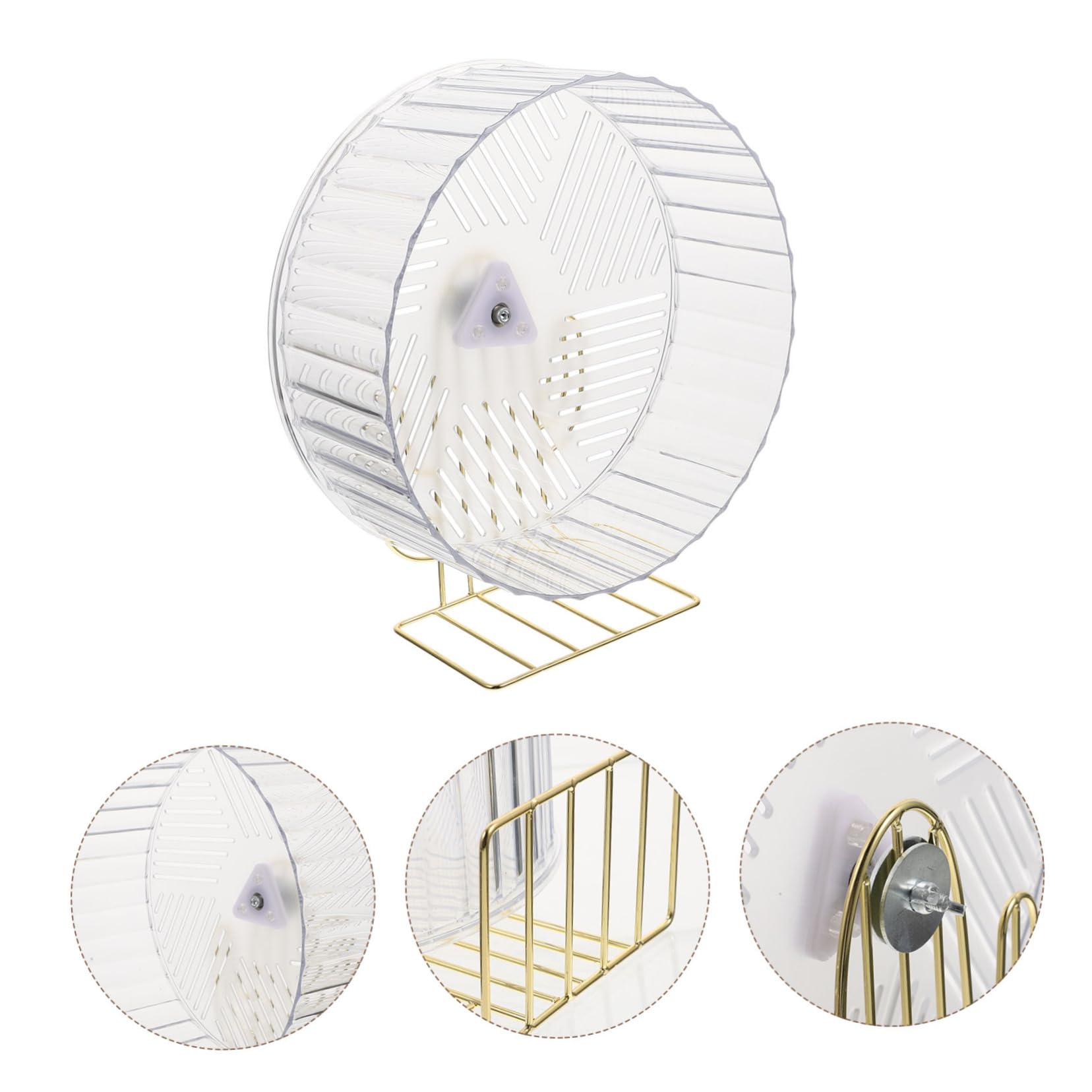 TOYANDONA Roue pour Hamster Stable avec Support Roue Silencieuse pour Chinchilla et Petits Rats pour Cage Animaux Petits Couleur Aléatoire Couleur Aléatoire