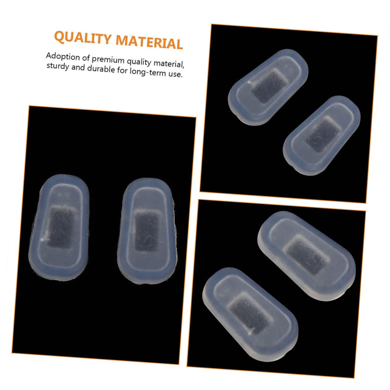 Healvian 5 Set Di Naselli Per Occhiali Accessori Cuscinetti in Silicone Morbido Per Occhiali Naselli Per Un Uso Confortevole 15 Paia * 5