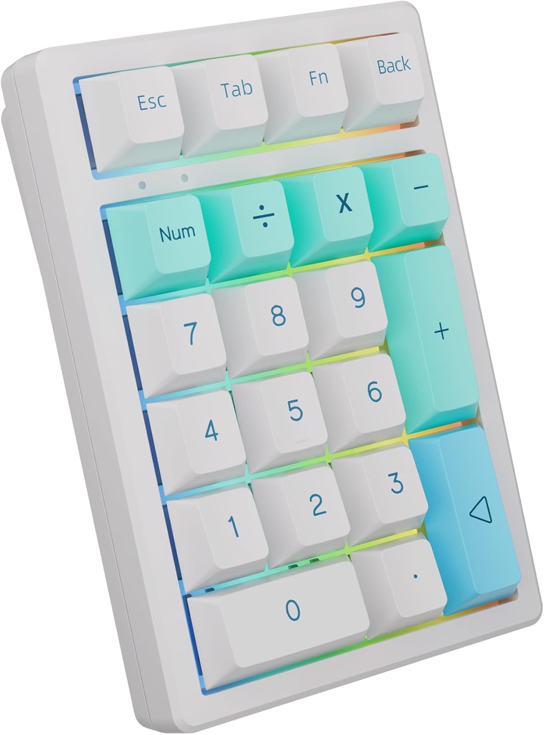K21 Mechanical Number Keypad Wireless Numeric Keyboard, Hot-swappable Bluetooth Numpad 5.0/2.4GHz, RGB Numerical Programmable Keyboard for Laptop Mac Win iOS Android