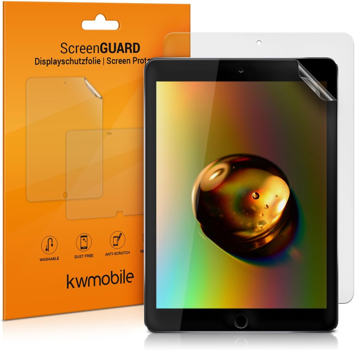 kwmobile Screen Protector Compatible with Apple iPad 9.7 (2017/2018) Screen Protector - 2x Anti-reflective Matte Film for Tablet