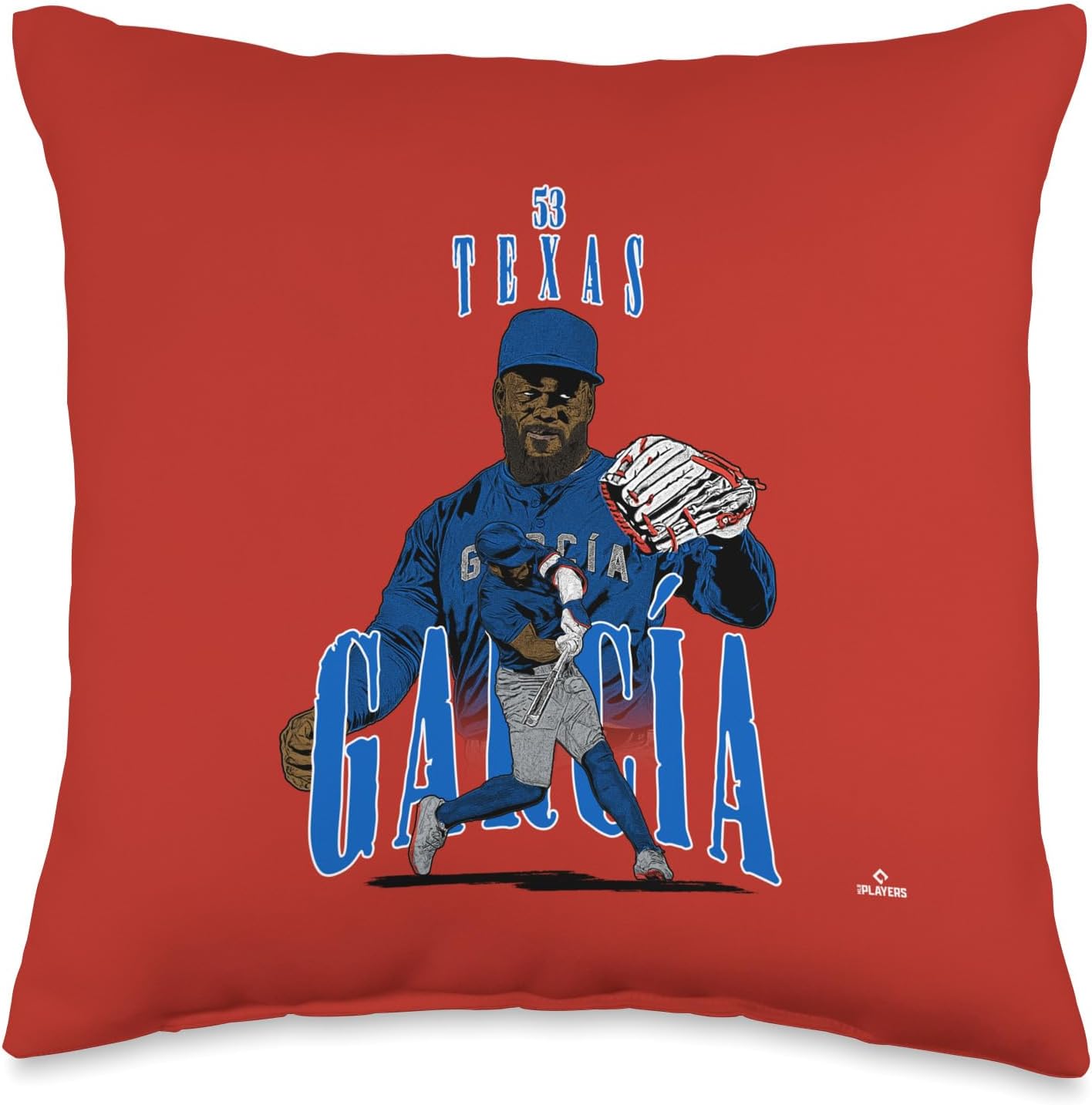 Adolis Garcia | Texas Baseball Players | MLBAGA3002 Throw Pillow