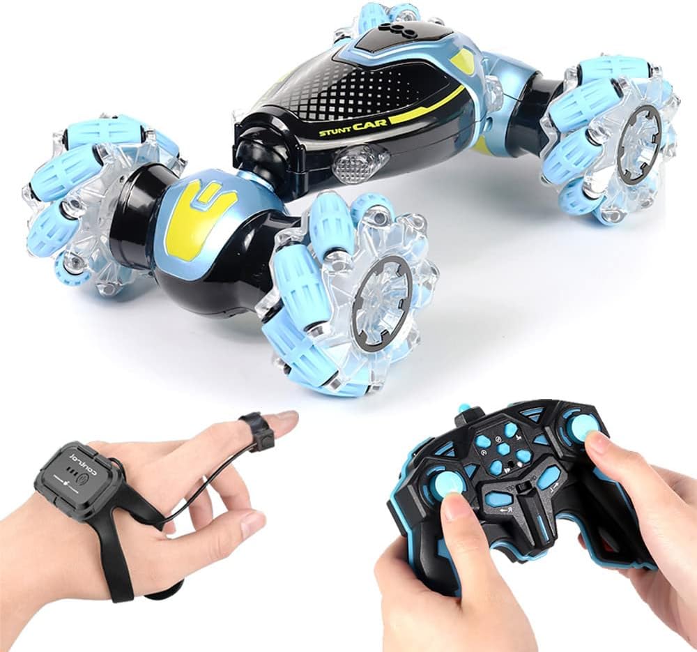 Tech Plus Car Remote Control Car for Kids Adults, 4WD Gesture Sensor