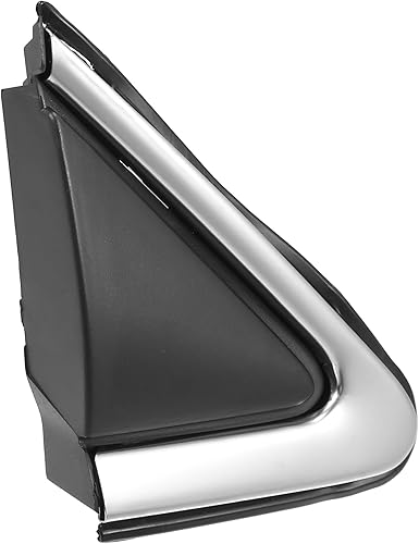 Cubierta de bandera para espejo de puerta compatible con Nissan Sentra 2016-2019, plástico duradero negro para puerta delantera derecha