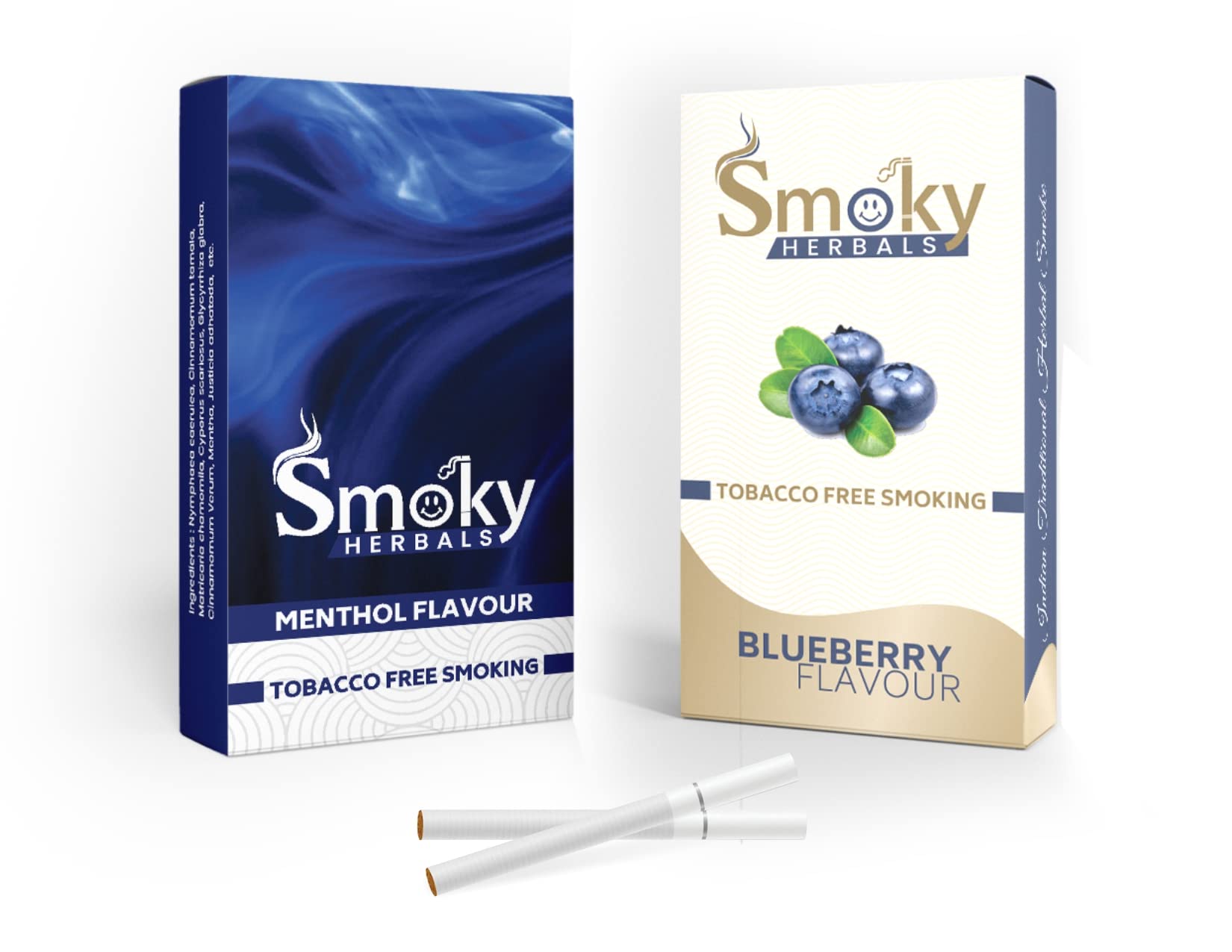 menthol blueberry cigarettes Buy Smoky Herbals Pack of 2 Flavours 100% Tobacco & Nicotine Free Cigarette  (BLUEBERRY - MENTHOL) - 10Sticks x 2 Online at Low Prices in India