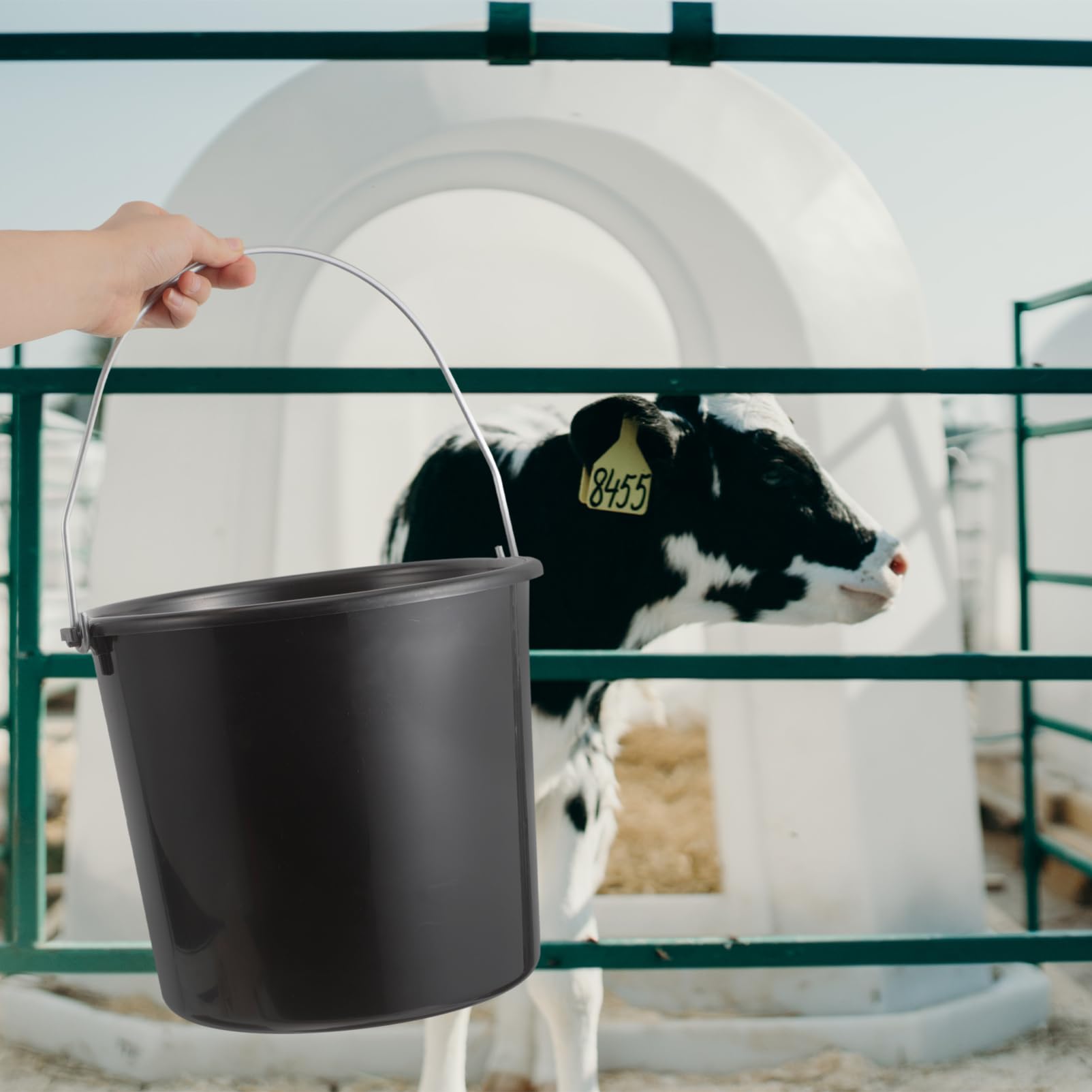 BESPORTBLE Seau De Nourriture Portable Plastique Pour Veaux Seau Poignée Pour Alimentation Et Veaux