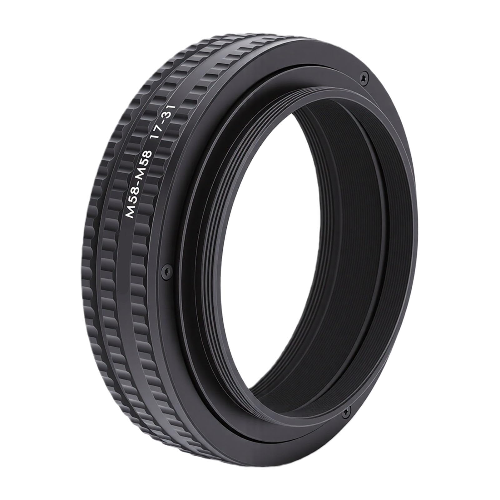 Cryfokt Macro Focusing Helicoid Tube Adapter M58 Adjustable 17-31mm for