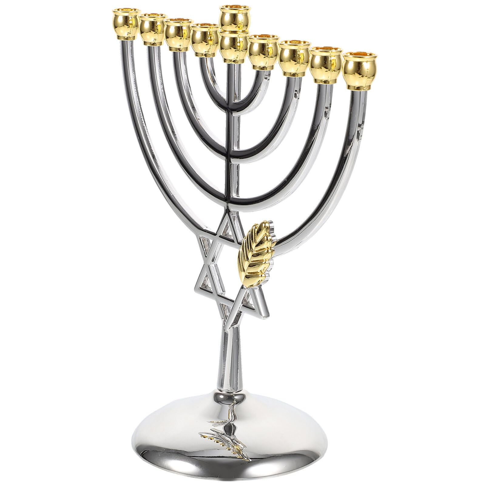 Candele Tradizionale Hanukkah Menorah Cono Portacandele Candeliere Stand Ateret Judaica Pilastro Candele Stand Gerusalemme Tempio di Nozze di Compleanno Festa Pranzo