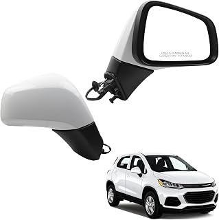 Dasbecan Right Side Mirror Compatible with 17-22 Chevy Trax White 5 Pins