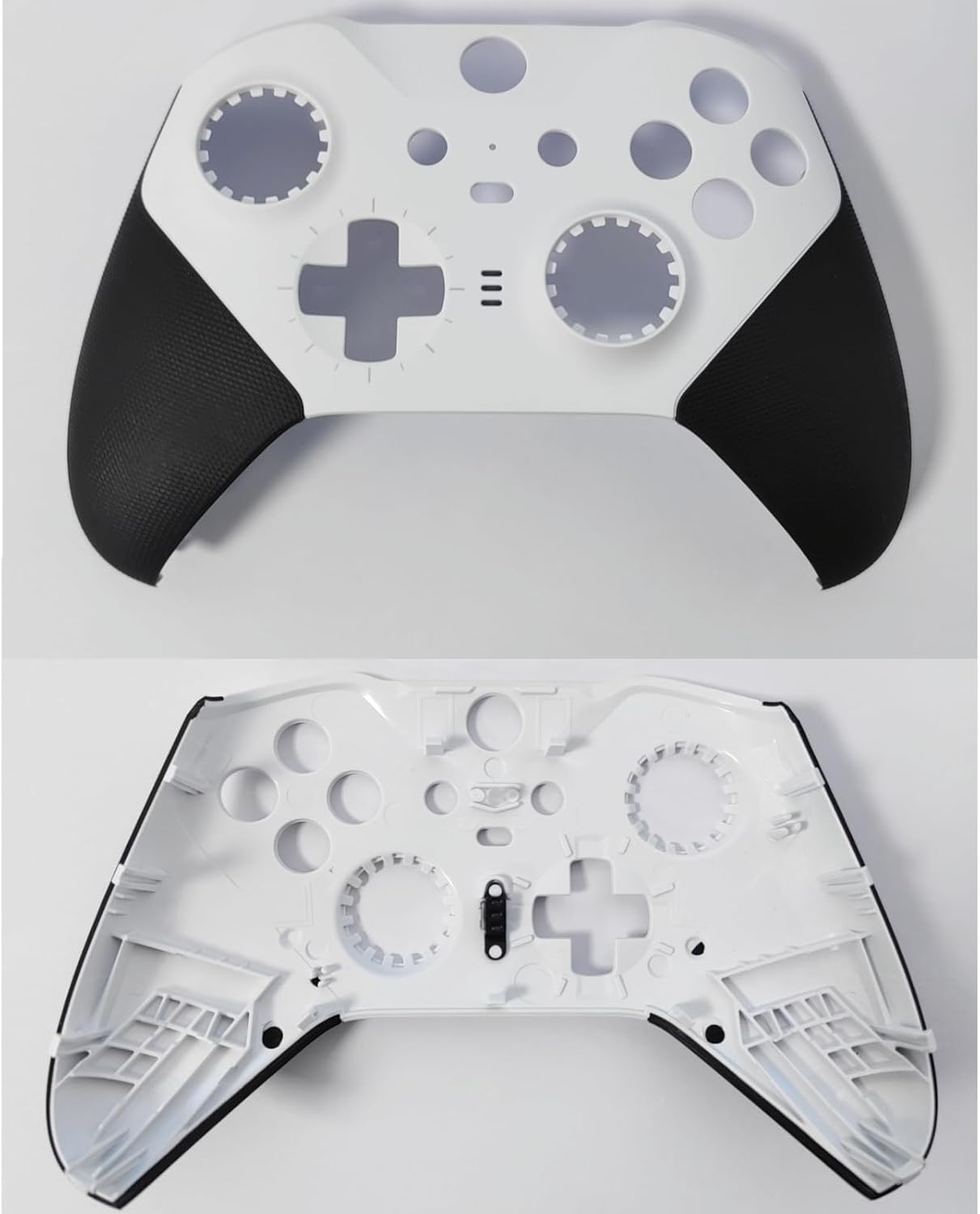 Replacement Housing Shell Front Back Case Cover Faceplate for Xbox Elite Series 2 Core Controller - White, with Screwdriver Tool