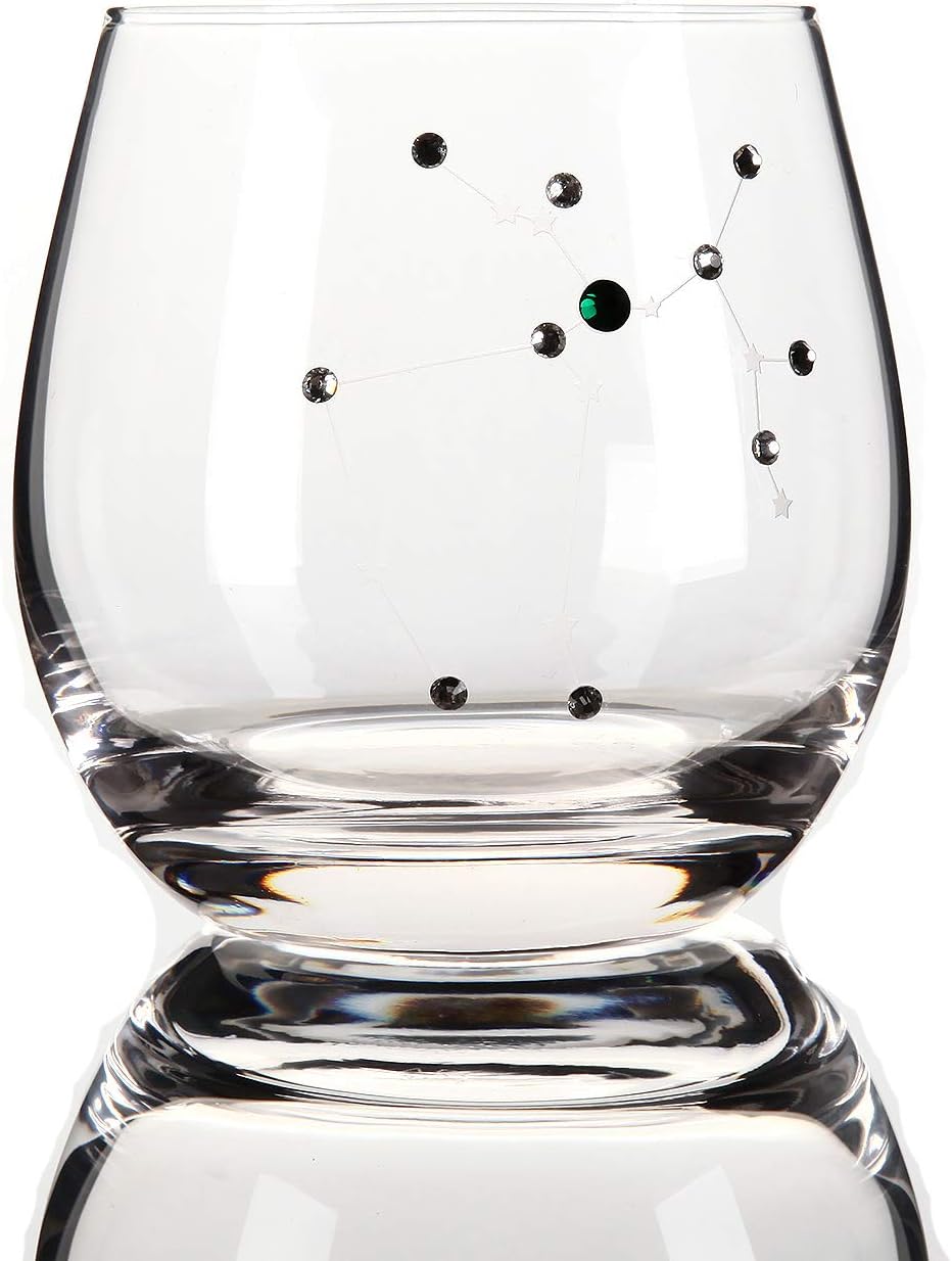 Zodiac Sign Wine Glasses Water Glasses,Constellation Acessories Gifts,11 Ounce (Sagittarius)