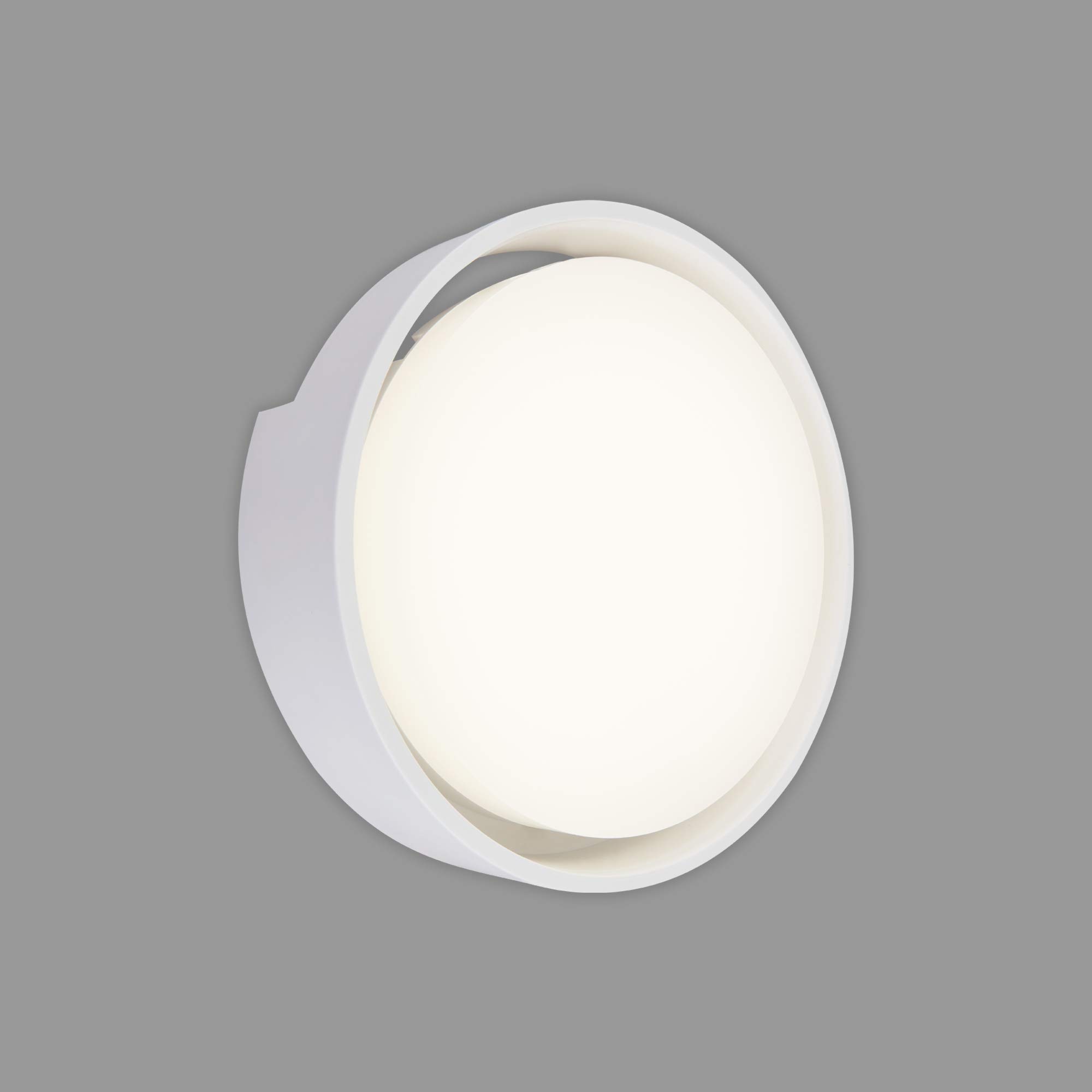 Briloner Leuchten - LED Outdoor Light, Outdoor lamp, Outdoor Wall lamp, IP44, 18 Watt, 1500 Lumen, 4,000 Kelvin, White, 220 x 68 mm (D x H)