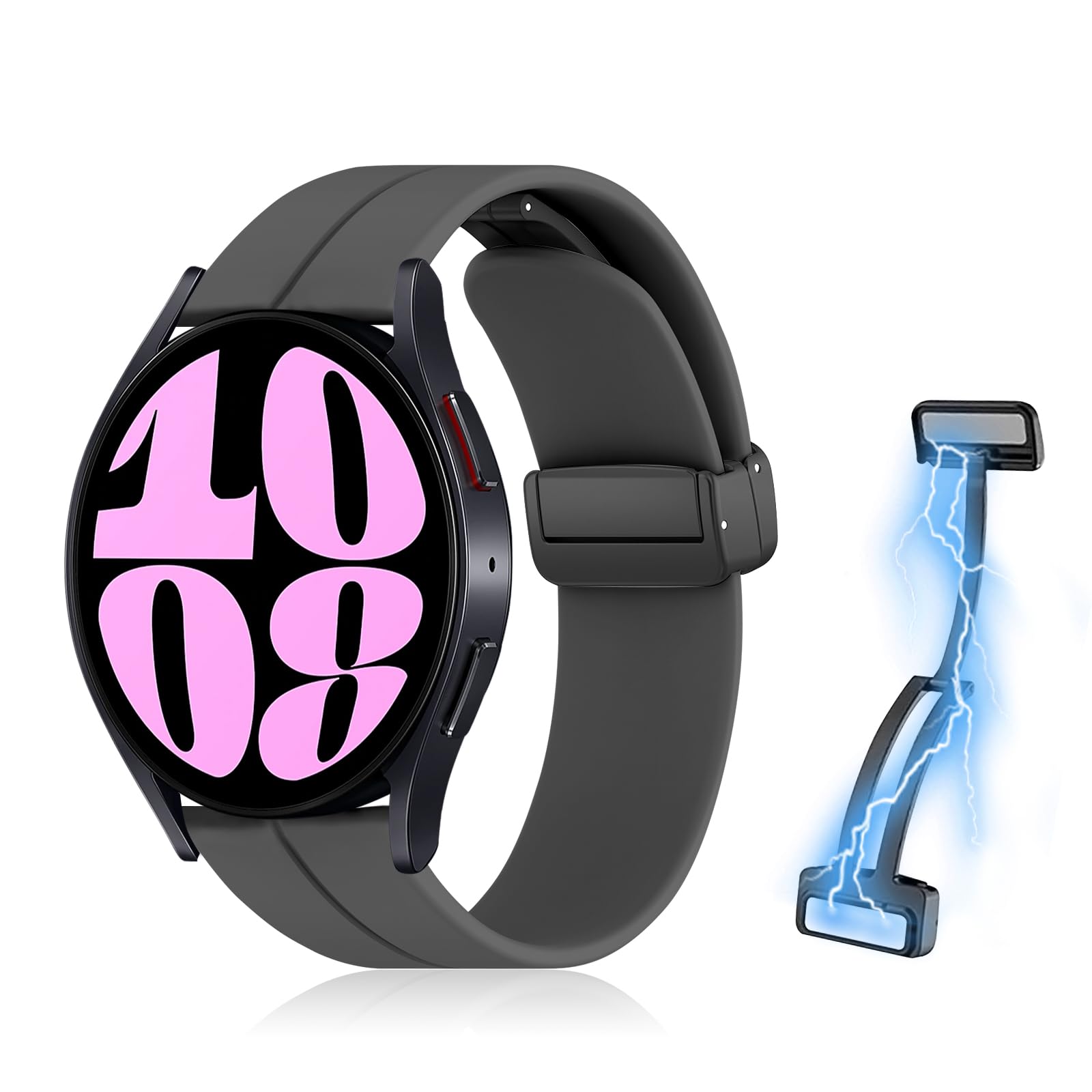 Galaxy Watch とどい 5 40㍉ 国内版 グレー 替えバンド 別売充電器付き 