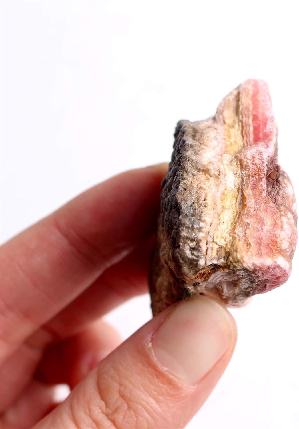 Natural Red Rhodochrosite Raw Strip Crystal Quartz Rock Stone Specimen Minerals(50 100g)
