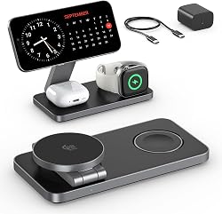 25W 3 en 1 Station de Charge Magnétique pour iphone 17e/1…