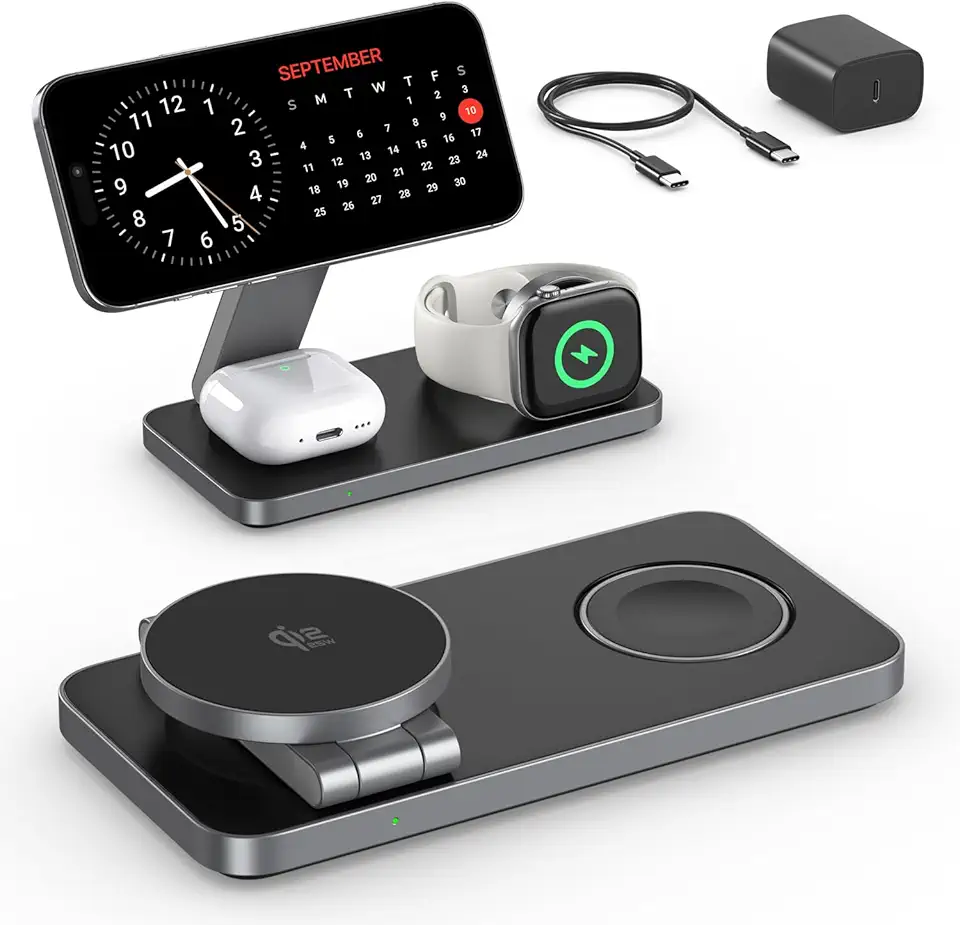 3 in 1 Wireless Charging Station for Apple Device