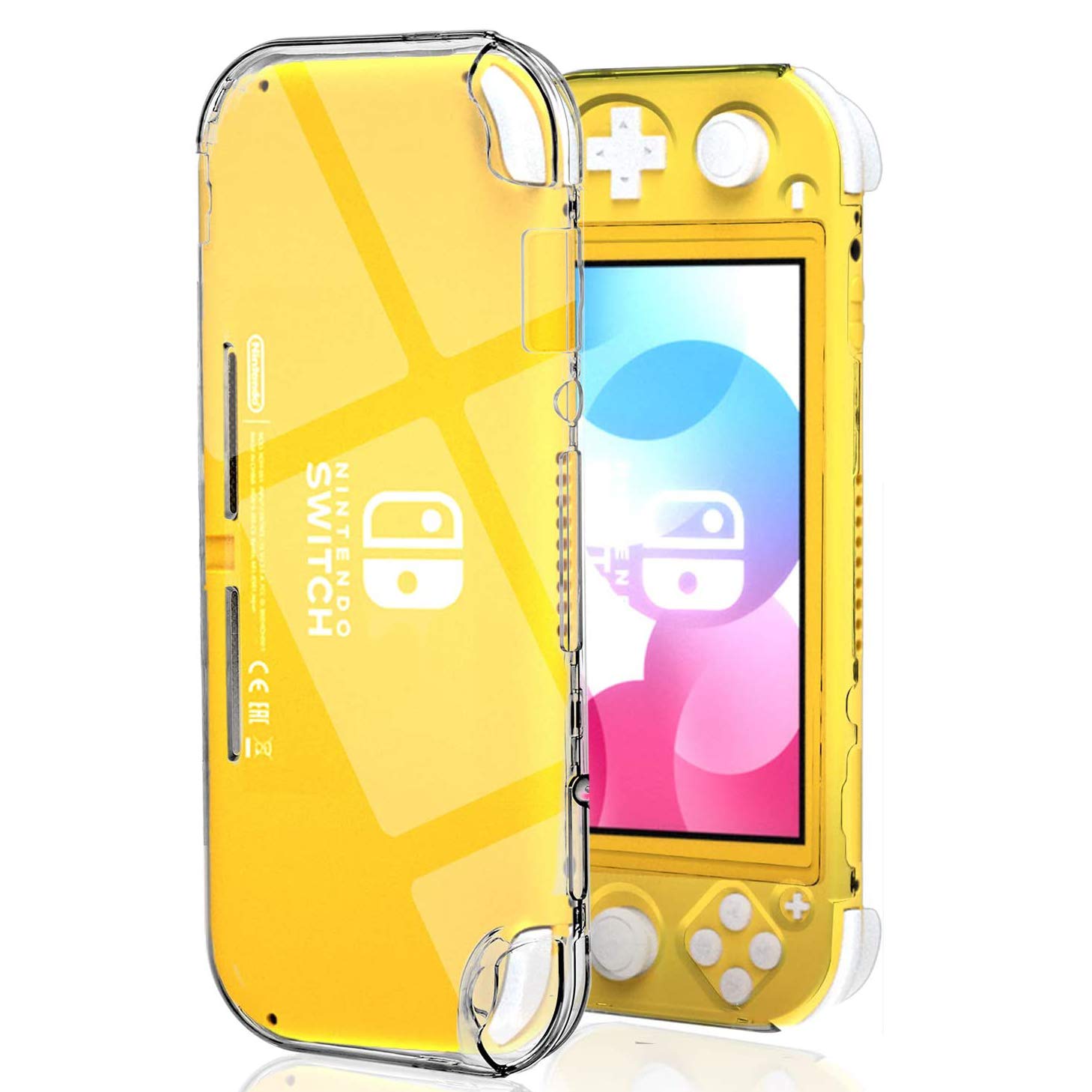 RDFJ Protective Case for Switch Lite 2019, PC High-Transparent Anti-Scratch Design, HD Clear, Full Cover