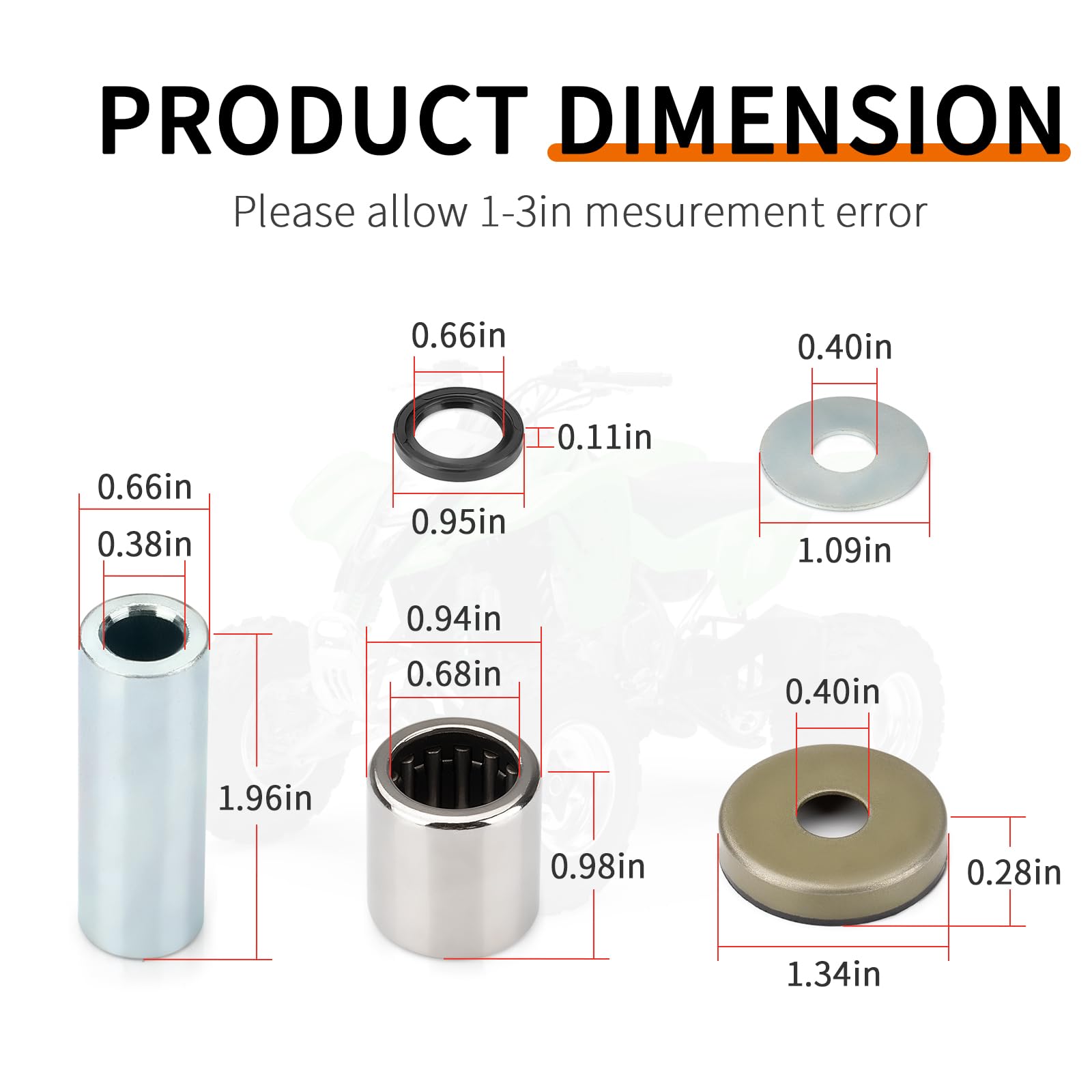 Amazon.com: Front Lower A-Arm Bushing Shaft Seal Kit for Suzuki LT Amazon.com: Front Lower A-Arm Bushing Shaft Seal Kit for Suzuki LT