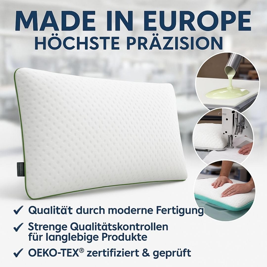 Kopfkissen 40x80 Nackenkissen Kopfkissen Orthopädisches Kissen Ergonomisches Kissen 80x40 Pillow Nackenschmerzen Memory Foam Kissen Pillows for Sleeping Ergonomisches Kissen (Höhe: 11 cm)