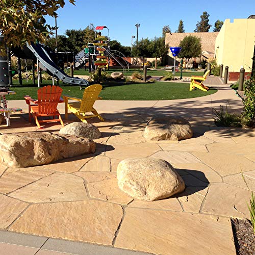 Landscape Patio Flagstone | 2000 Pounds | Natural Rock Pathway Stepping Stone Slabs for Gardens, Terrariums, Landscape Design, Driveway Pavers and Walkway Steppers (Arizona Buff)