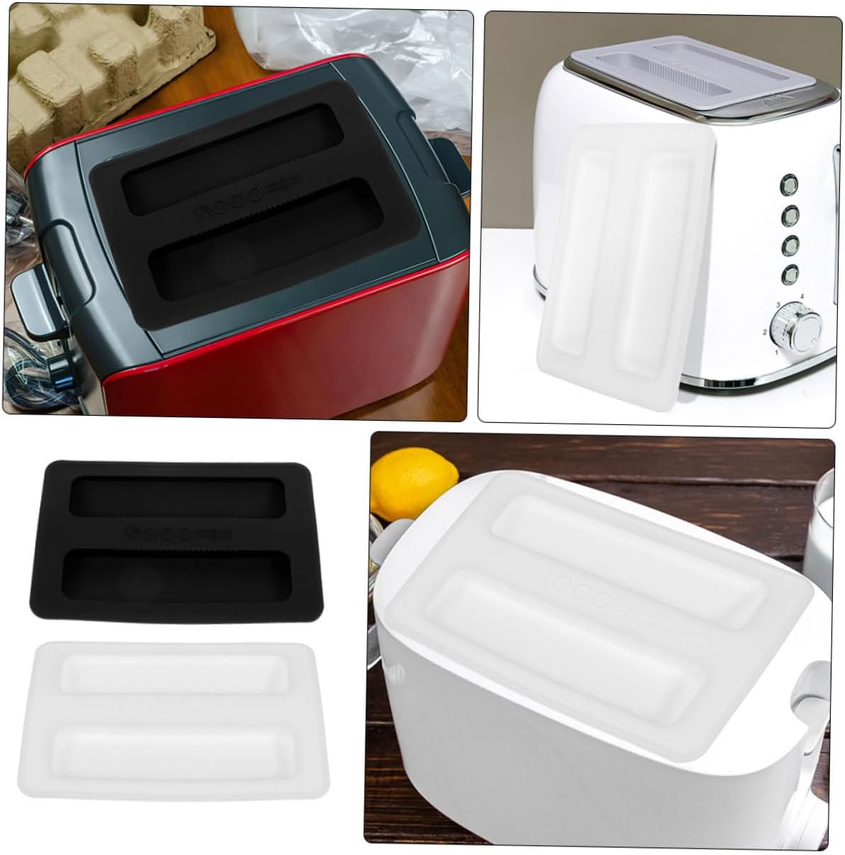 Cabilock 2pcs Toaster Oven Covers Toaster Lid Breakfast Maker Cover Electric Cooker Protector Lid