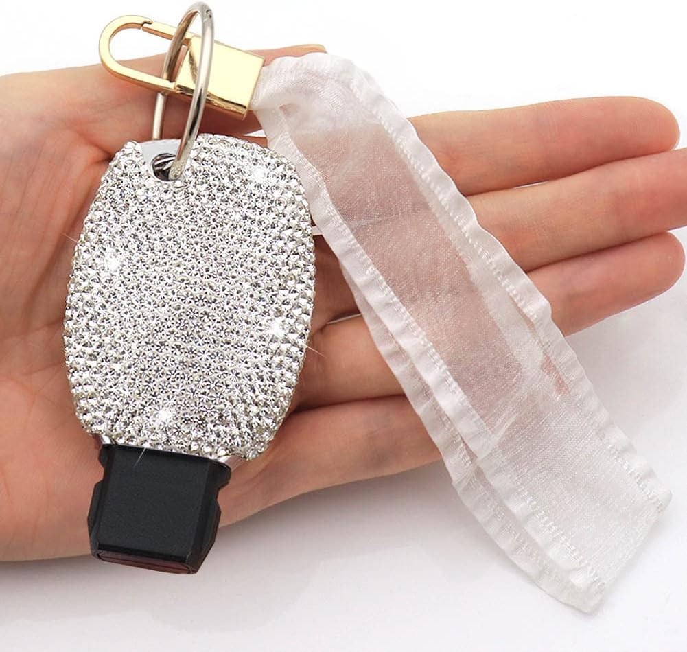Key Fob Cover Compatible with Mercedes Benz C E S M CLS CLK GLK GLC G Class Bling Crystal Rhinestone Diamond Key Case