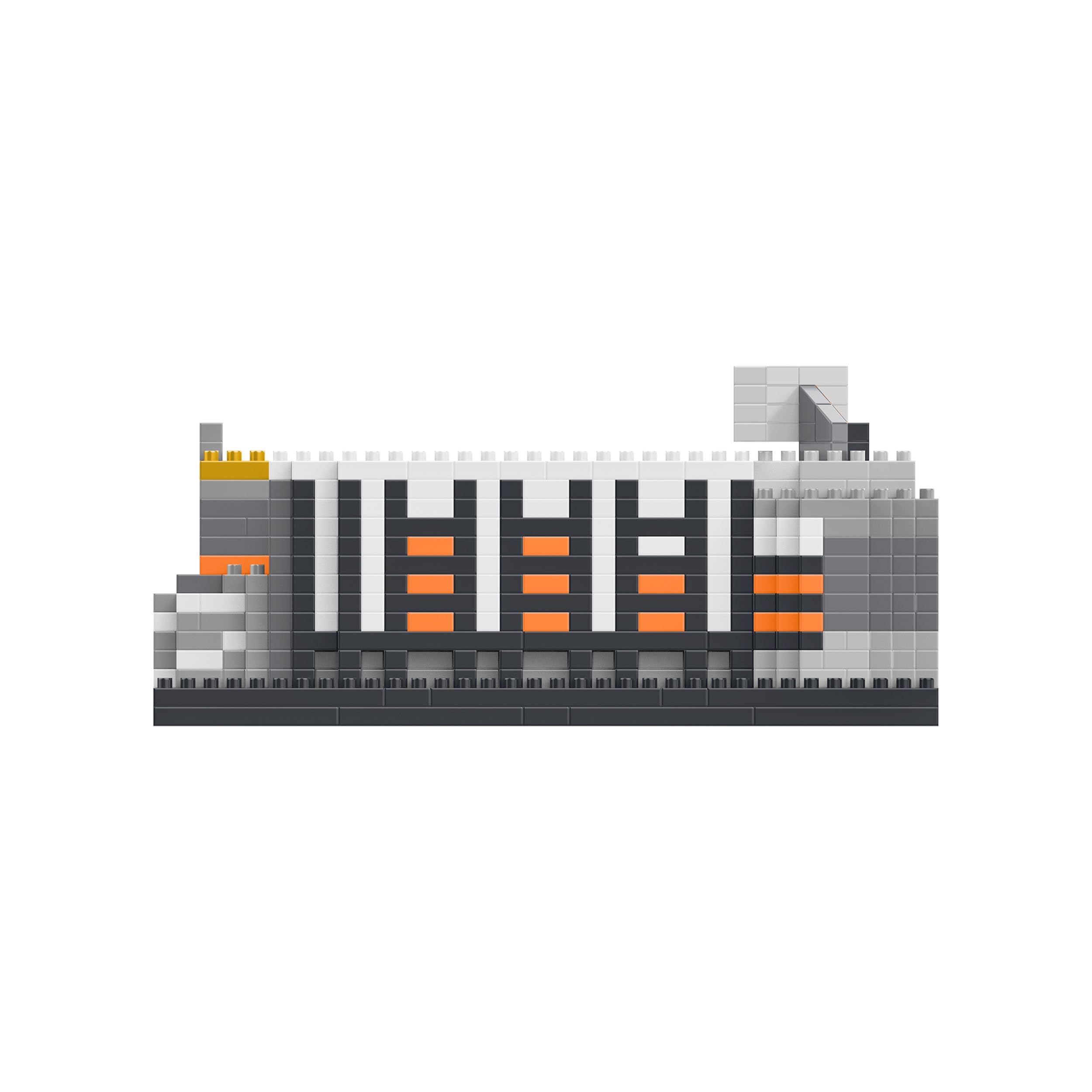 FOCO Offizielles Lizenzprodukt Valencia CF Mestalla Stadium BRXLZ-Steine 3D-Mini-Fußballstadion BAU-Set