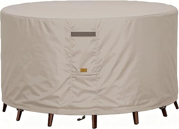 Garden Balsam Heavy Duty Waterproof Patio Furniture Covers,Fade Resistant Round Outdoor Table Covers