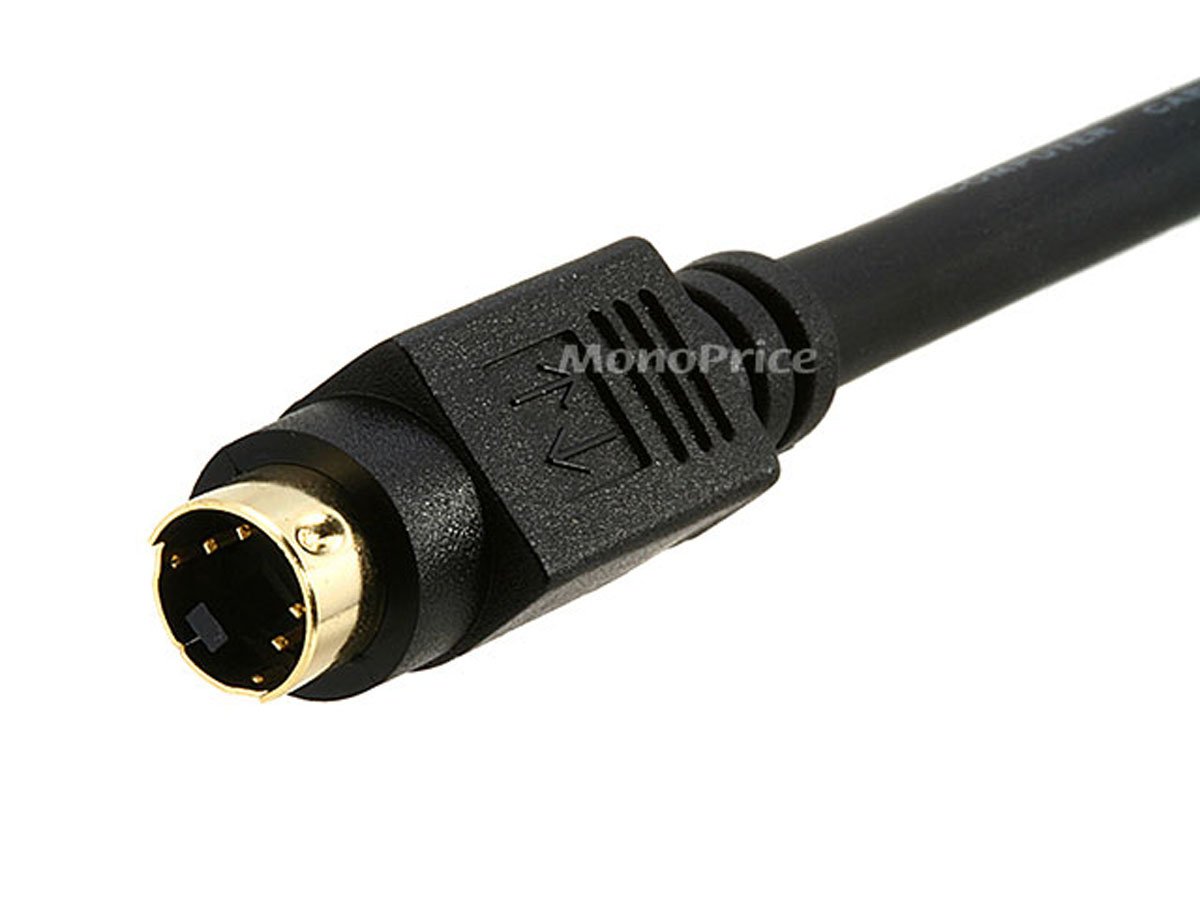 Monoprice 25FT S-VIDEO CABLE DVD DSS SVHS CABLE SVIDEO M/M (24K Gold Plated)